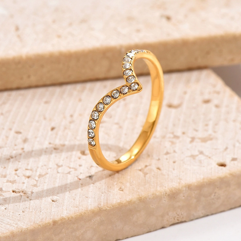 Product image KAHASIL - Cincin Titanium Wanita Anti Karat dan Luntur KH030 all variant GOLD